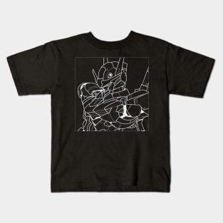 Aerial White Line Kids T-Shirt